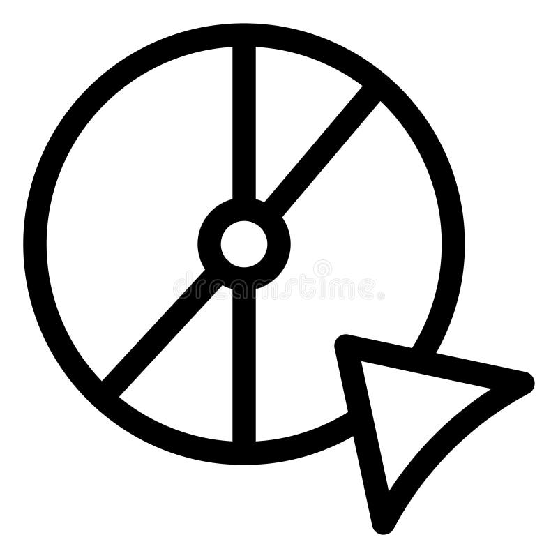 Icono de Internet blanco y negro ilustración del vector