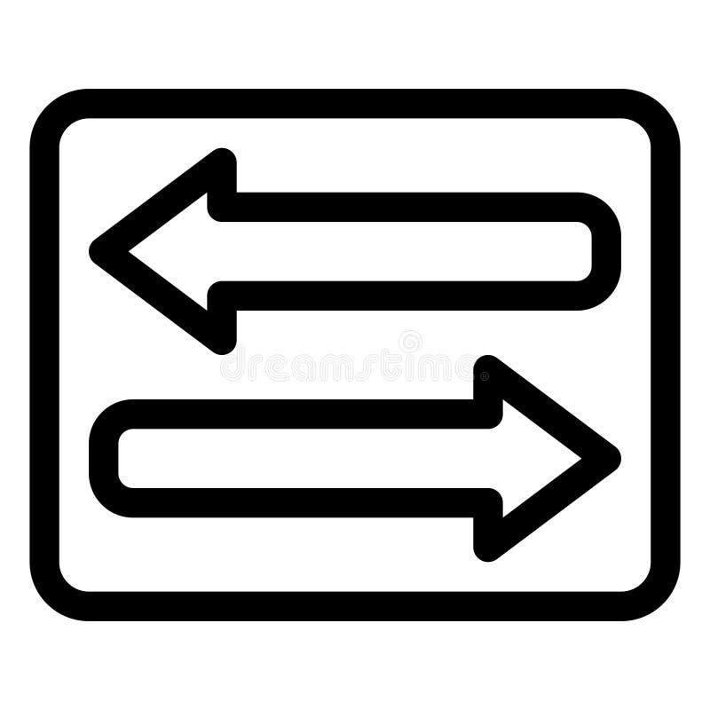 Icono de Internet blanco y negro ilustración del vector