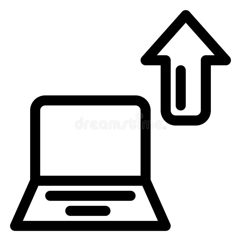 Icono de Internet blanco y negro ilustración del vector