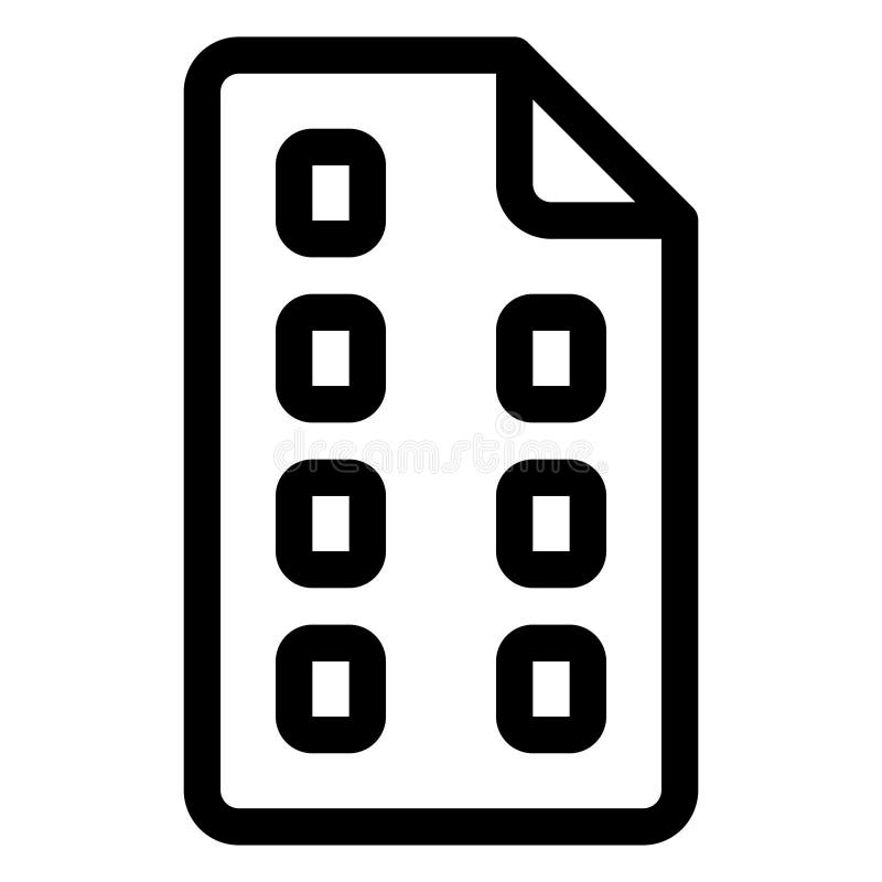 Icono de Internet blanco y negro stock de ilustración