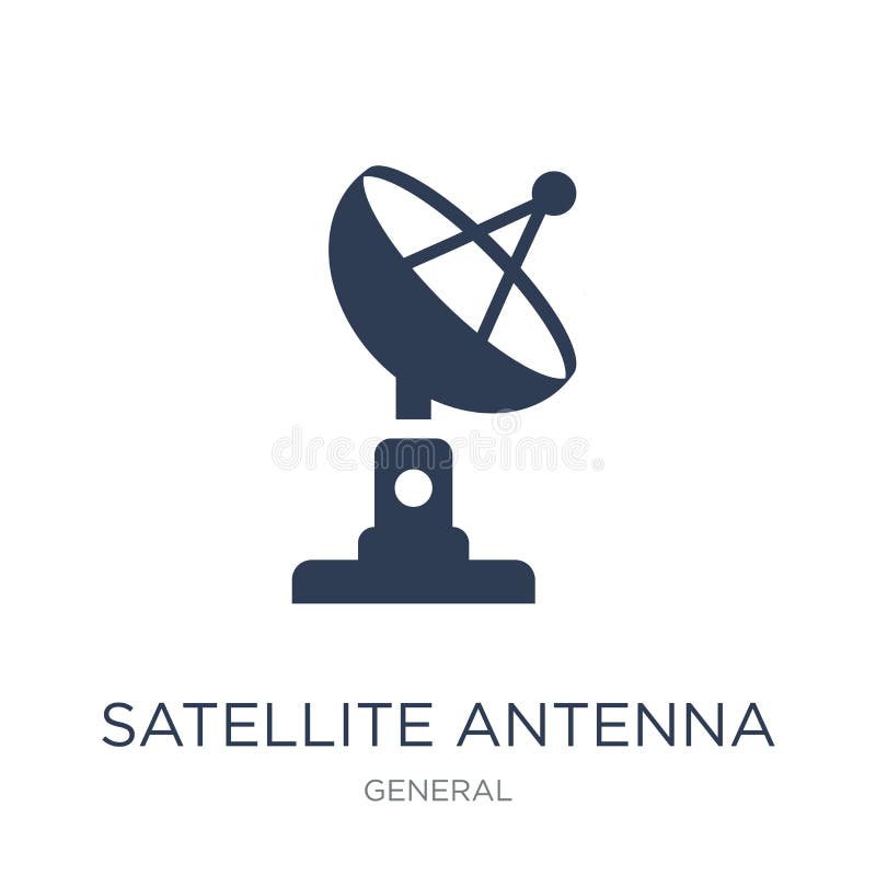 Icono de la antena de satélite stock de ilustración Icono de la antena de satélite stock de ilustración