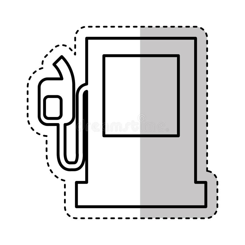 icono de la bomba de la estación del combustible stock de ilustración icono de la bomba de la estación del combustible stock de ilustración