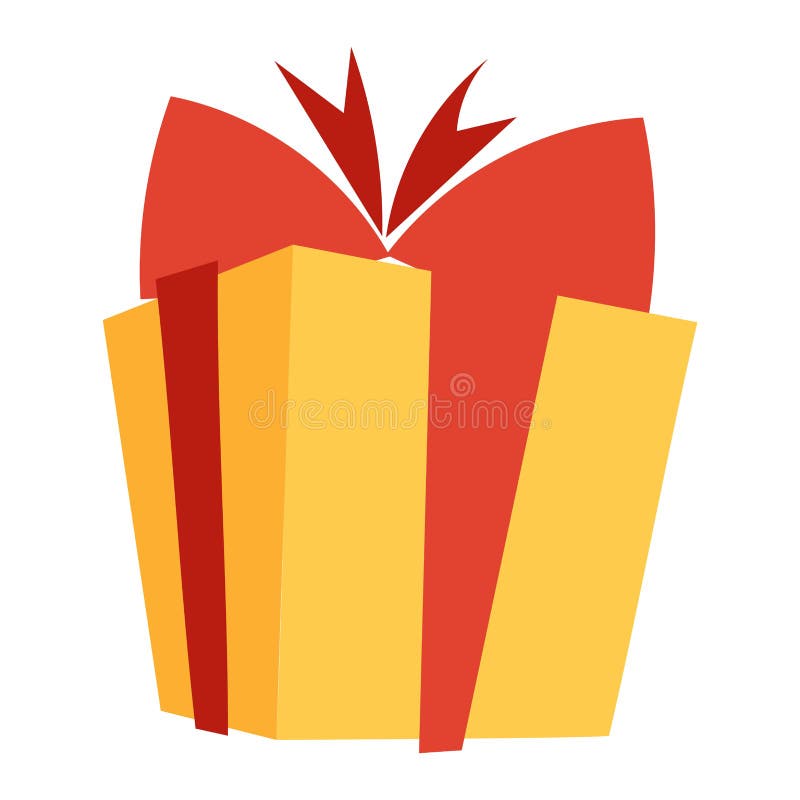 Icono de la caja de regalo aislado ilustración del vector Icono de la caja de regalo aislado ilustración del vector