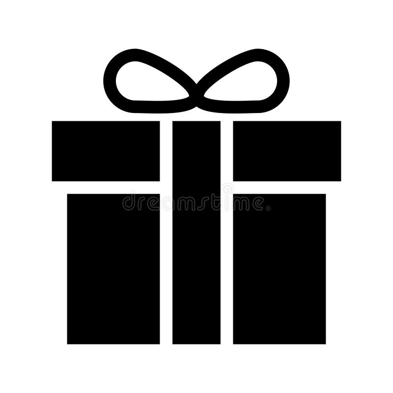 Icono de la caja de regalo ilustración del vector Icono de la caja de regalo ilustración del vector