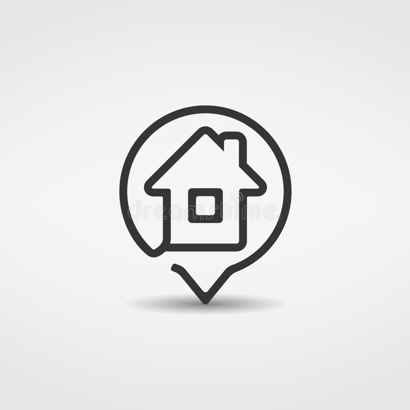 Icono de la casa libre illustration Icono de la casa libre illustration