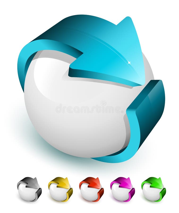 Icono de la flecha 3D libre illustration
