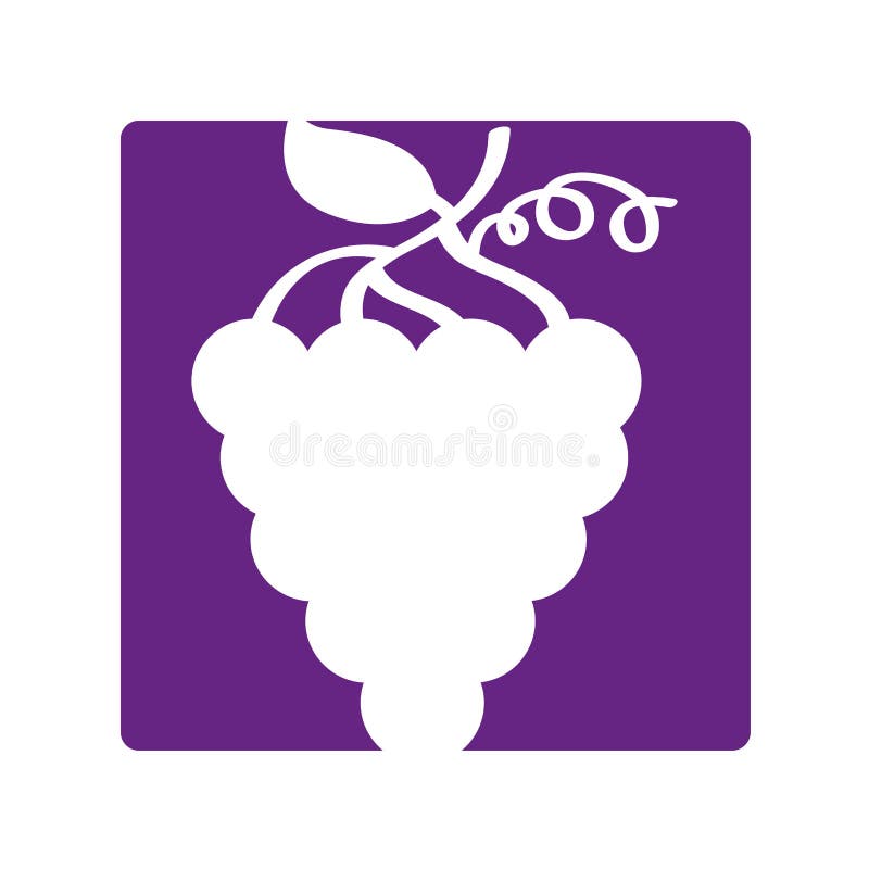 icono de la fruta fresca de las uvas stock de ilustración icono de la fruta fresca de las uvas stock de ilustración