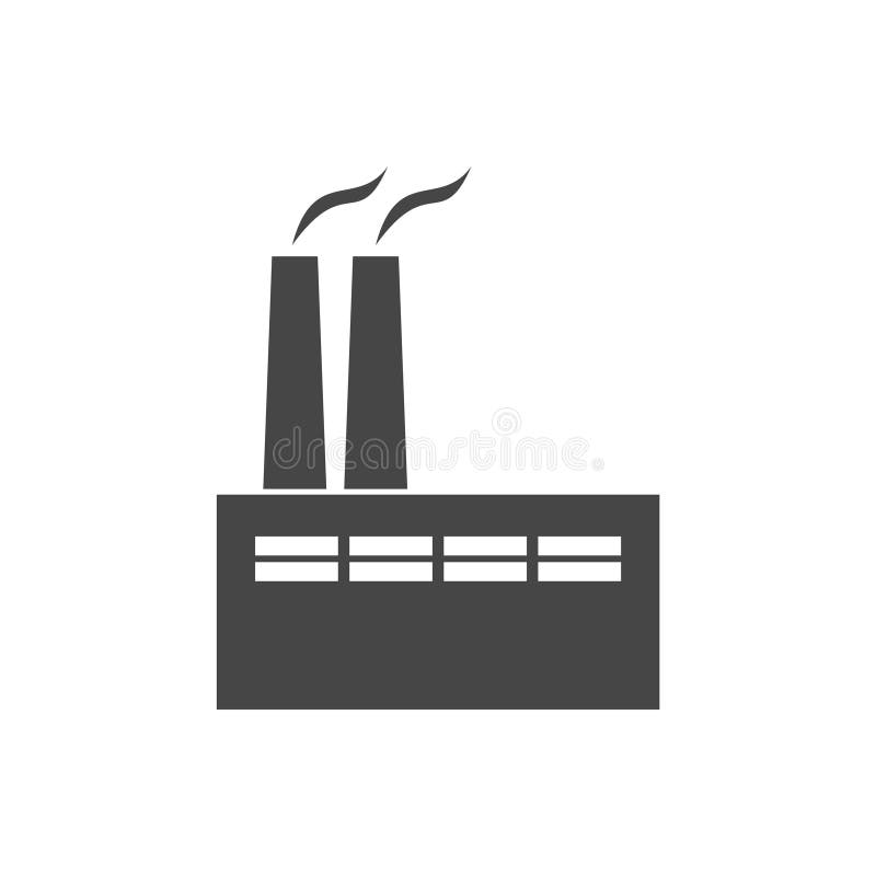 Icono de la fábrica stock de ilustración Icono de la fábrica stock de ilustración