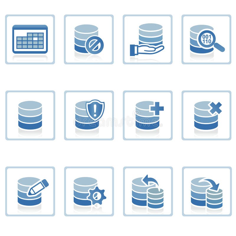 Icono de la gerencia de base de datos libre illustration Icono de la gerencia de base de datos libre illustration