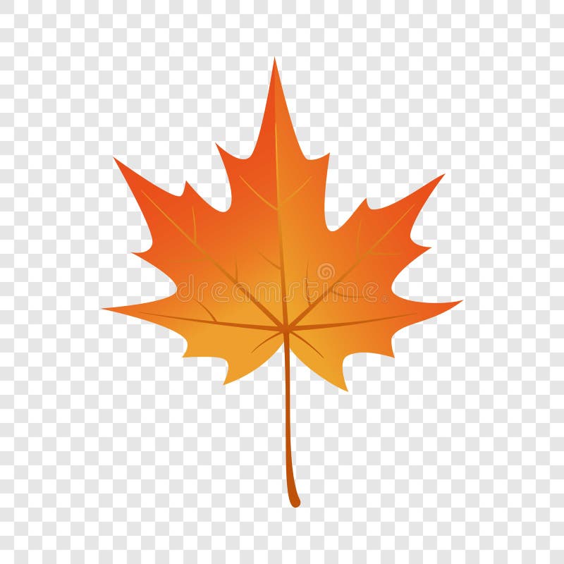 Icono de la hoja de arce del otoño, estilo plano stock de ilustración Icono de la hoja de arce del otoño, estilo plano stock de ilustración