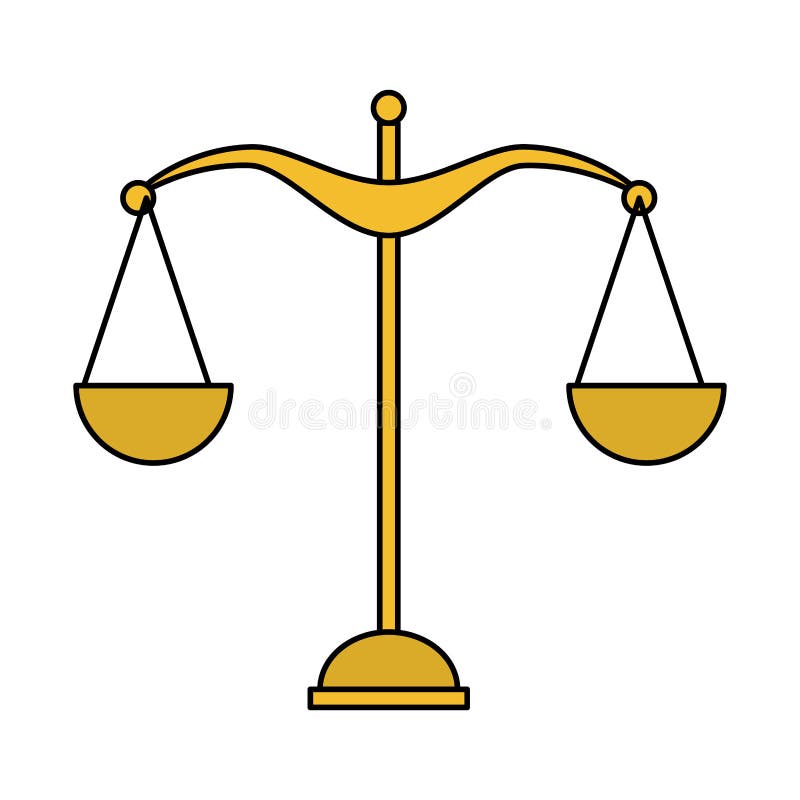 Icono de la igualdad de la balanza de la escala ilustración del vector Icono de la igualdad de la balanza de la escala ilustración del vector