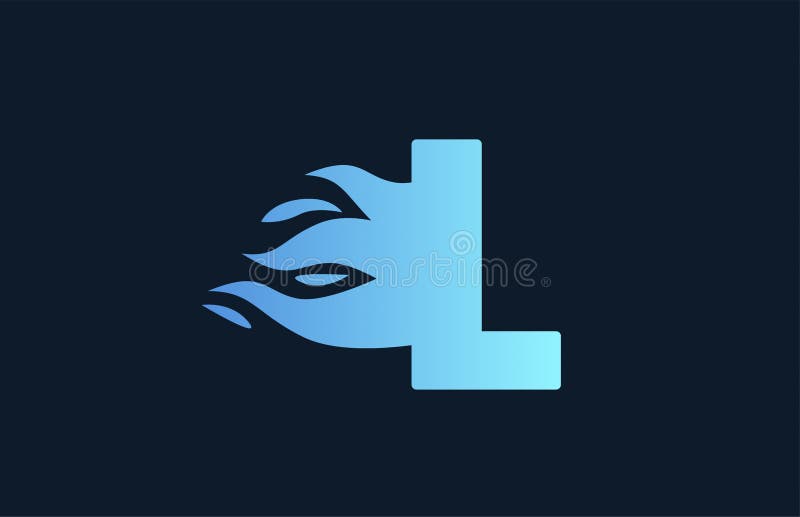 Icono De Flamas Azules O Letras Del Alfabeto Para Negocios. Diseño De  Incendios Adecuado Para El Logotipo De Una Empresa Ilustración del Vector -  Ilustración de icono, forma: 224700263