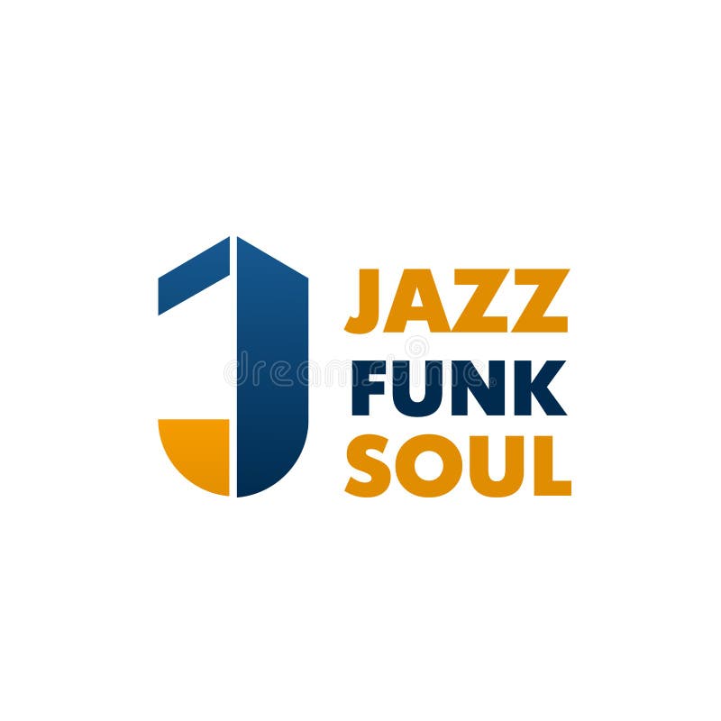 Icono de la letra J del vector de la escuela de música del alma del miedo del jazz libre illustration Icono de la letra J del vector de la escuela de música del alma del miedo del jazz libre illustration
