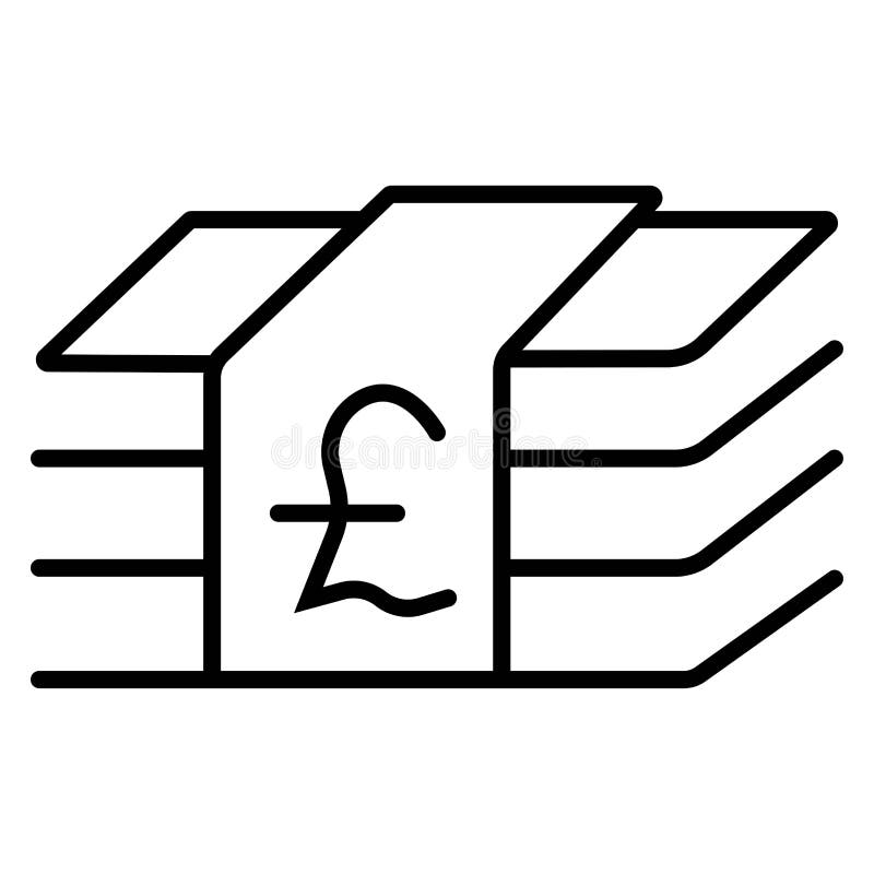 Icono de la libra del dinero ilustración del vector Icono de la libra del dinero ilustración del vector