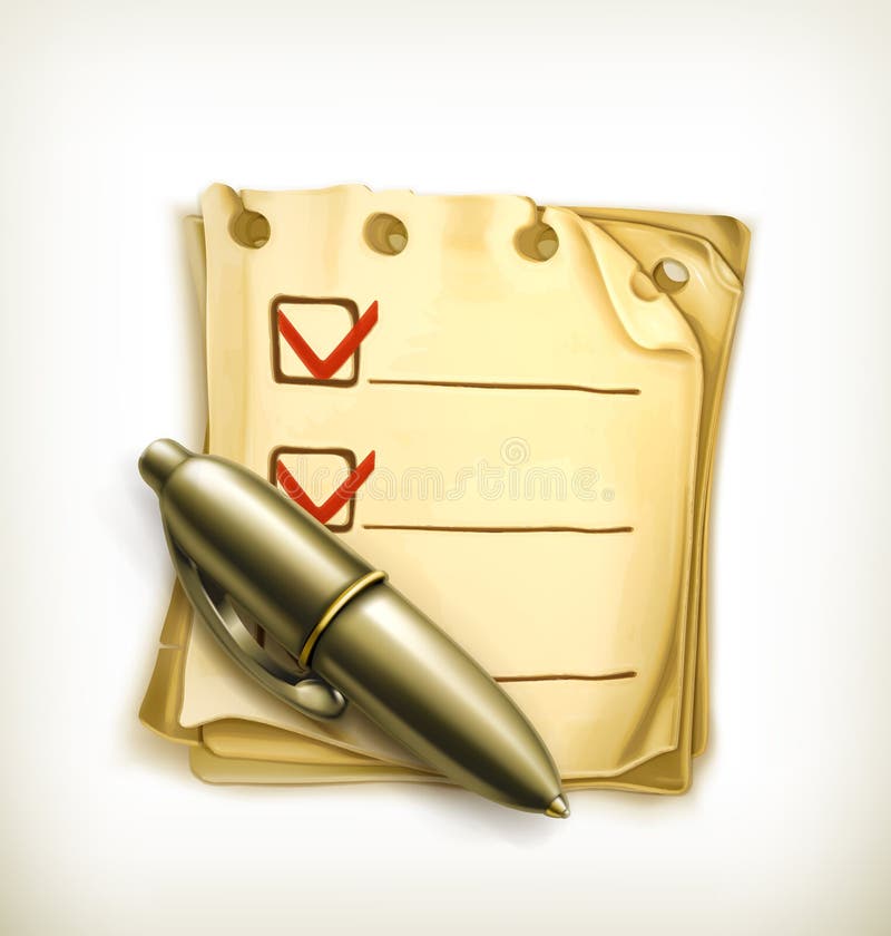 Icono de la lista de verificación libre illustration Icono de la lista de verificación libre illustration