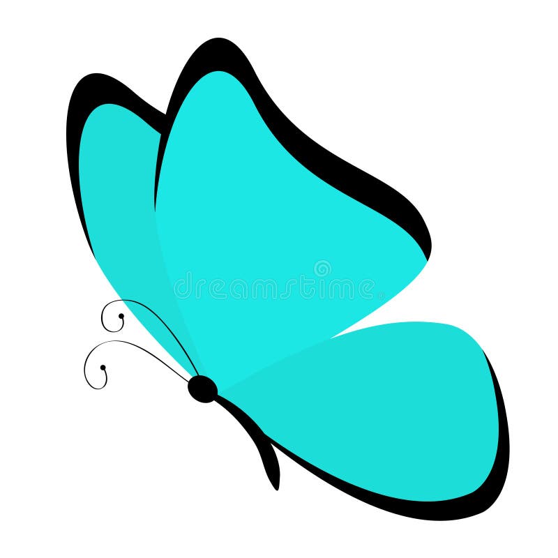 Icono de la mariposa Carácter divertido del kawaii lindo de la historieta Alas azules coloridas Didius de Morpho Silueta del inse libre illustration Icono de la mariposa Carácter divertido del kawaii lindo de la historieta Alas azules coloridas Didius de Morpho Silueta del inse libre illustration