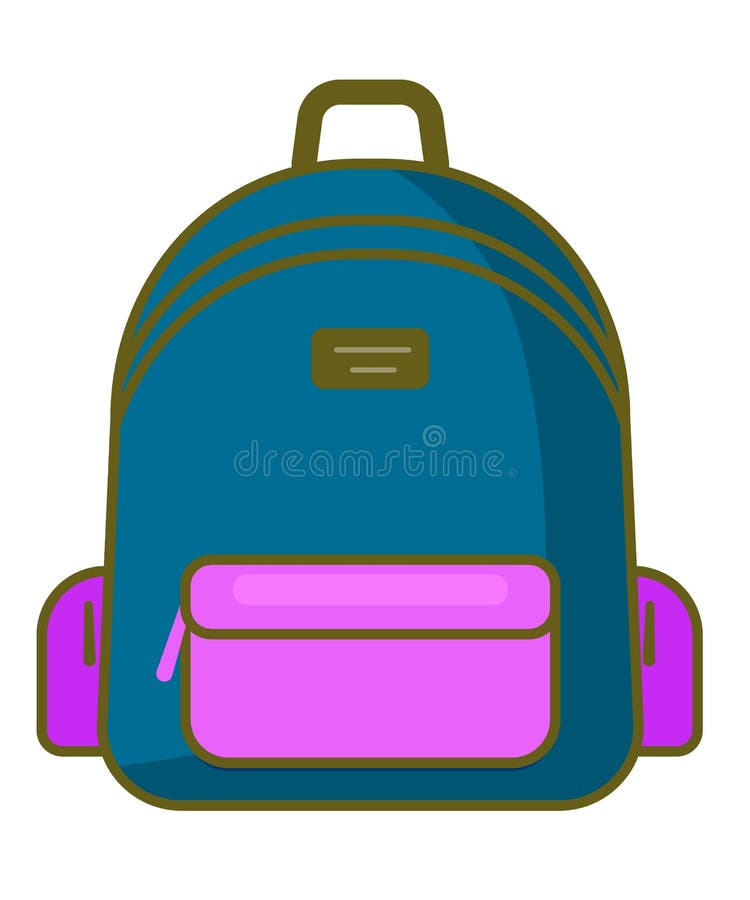 Icono de la mochila - símbolo de la escuela del vector - icono del viaje libre illustration Icono de la mochila - símbolo de la escuela del vector - icono del viaje libre illustration
