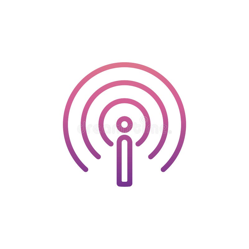 icono de la muestra de la antena en el estilo de Nolan libre illustration icono de la muestra de la antena en el estilo de Nolan libre illustration