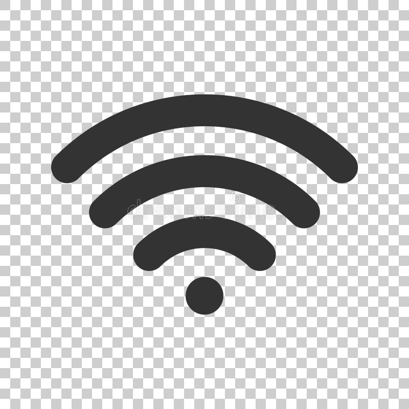 Icono de la muestra de Internet de Wifi en estilo plano Tecnología inalámbrica de Wi-Fi