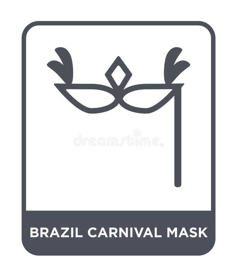 icono de la máscara del carnaval del Brasil en estilo de moda del diseño icono de la máscara del carnaval del Brasil aislado en e ilustración del vector icono de la máscara del carnaval del Brasil en estilo de moda del diseño icono de la máscara del carnaval del Brasil aislado en e ilustración del vector