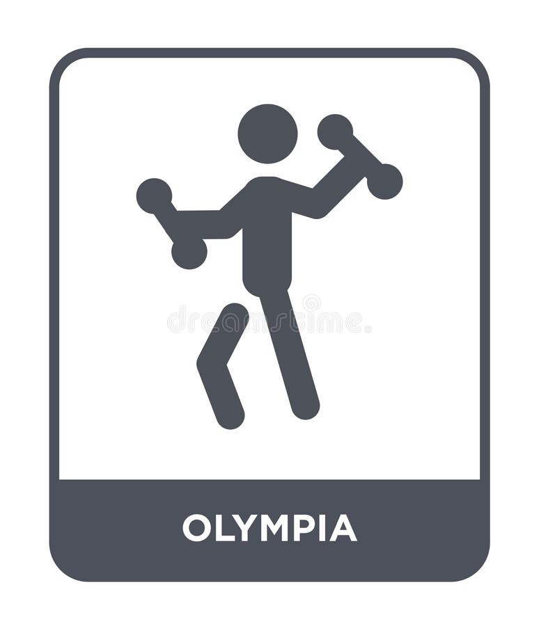 icono de la Olympia en estilo de moda del diseño icono de la Olympia aislado en el fondo blanco símbolo plano simple y moderno de stock de ilustración icono de la Olympia en estilo de moda del diseño icono de la Olympia aislado en el fondo blanco símbolo plano simple y moderno de stock de ilustración