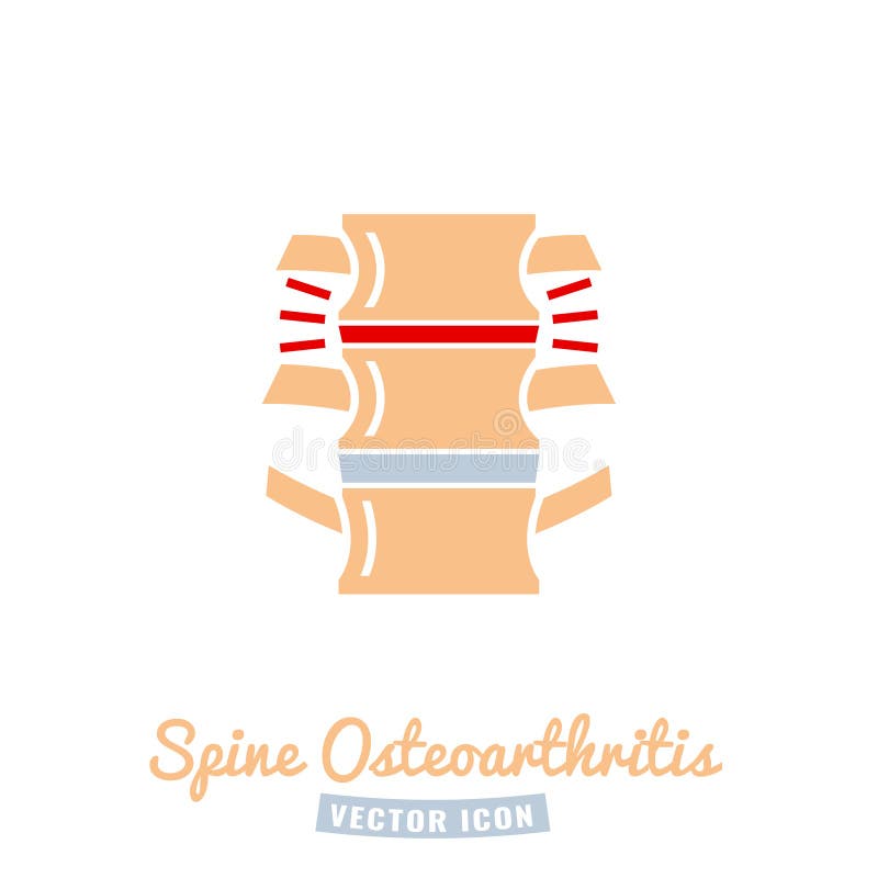 Icono de la osteoartritis para el dise?o m?dico stock de ilustración Icono de la osteoartritis para el dise?o m?dico stock de ilustración