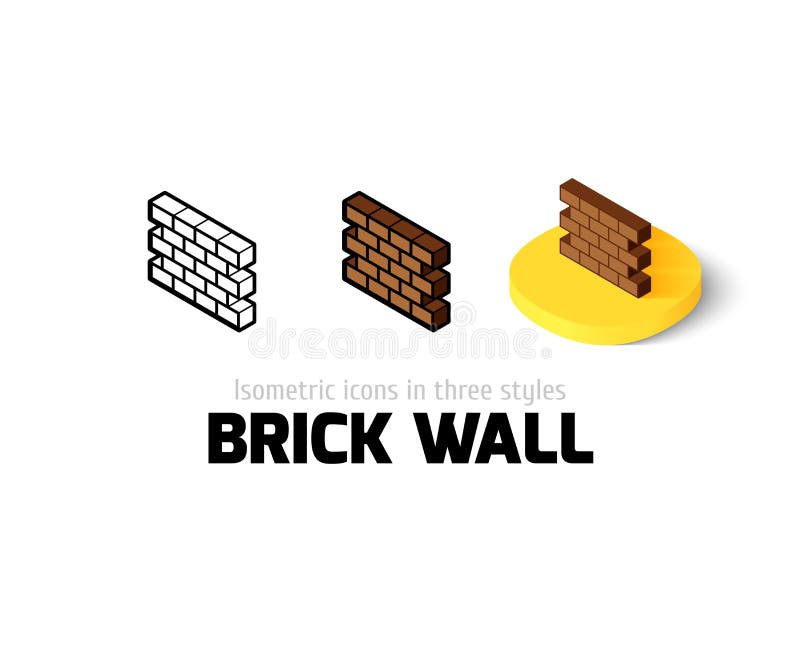 Icono de la pared de ladrillo en diverso estilo stock de ilustración Icono de la pared de ladrillo en diverso estilo stock de ilustración