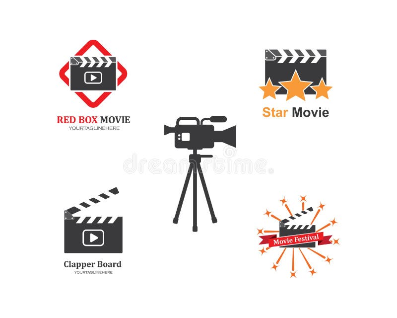 icono de la película del clapperboard del ejemplo del vector de la película de la industria y del festival de la película stock de ilustración icono de la película del clapperboard del ejemplo del vector de la película de la industria y del festival de la película stock de ilustración