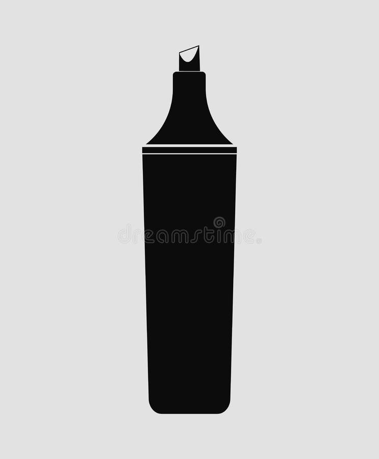 Icono de la pluma del Highlighter ilustración del vector Icono de la pluma del Highlighter ilustración del vector