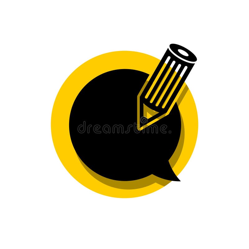 Feedback icon, writing article or blog logo on white background. Feedback icon, writing article or blog logo on white background