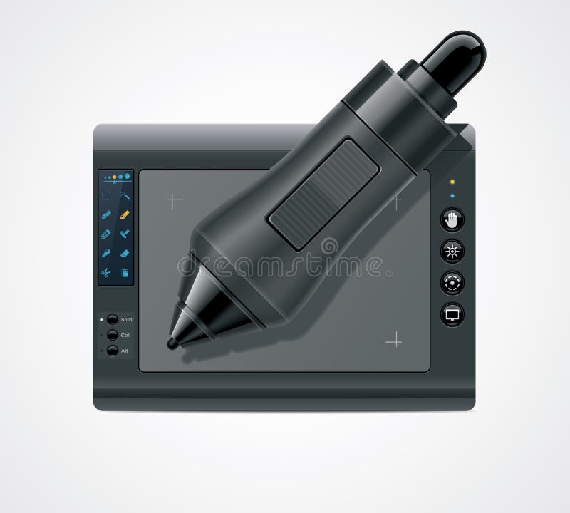 Icono de la tablilla gráfica de vector libre illustration