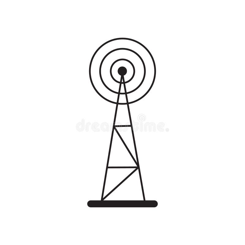 Icono de la torre del teléfono celular libre illustration Icono de la torre del teléfono celular libre illustration
