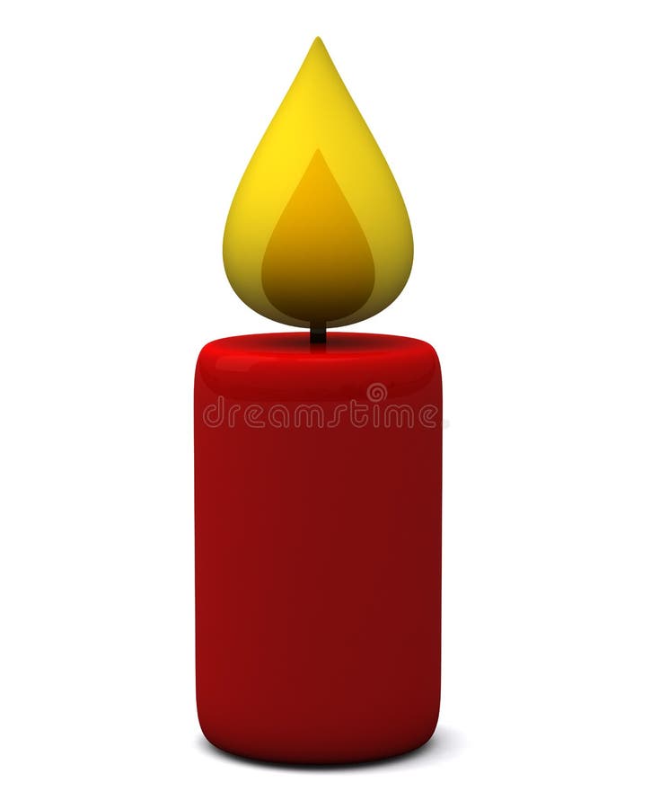 Icono de la vela, 3d stock de ilustración. Ilustración de muestra 28271619