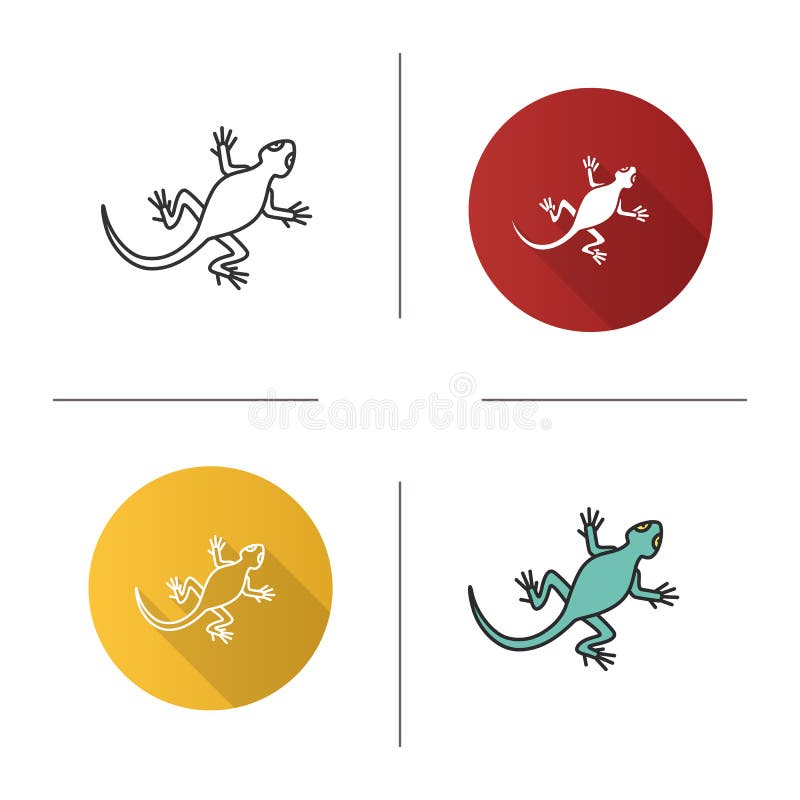 Icono de lagarto ilustración del vector