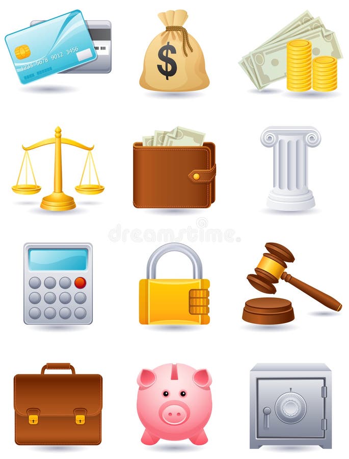 Icono de las finanzas ilustración del vector Icono de las finanzas ilustración del vector