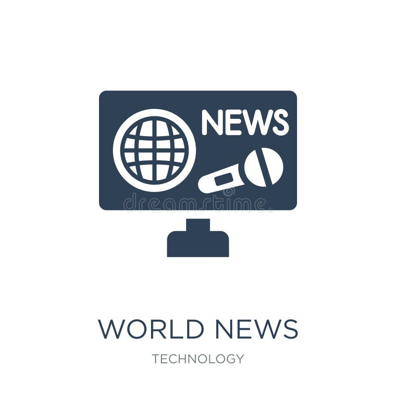 icono de las noticias de mundo en estilo de moda del diseño icono de las noticias de mundo aislado en el fondo blanco icono del v stock de ilustración icono de las noticias de mundo en estilo de moda del diseño icono de las noticias de mundo aislado en el fondo blanco icono del v stock de ilustración