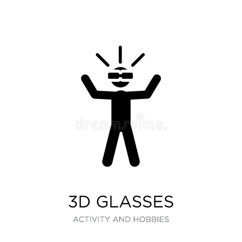 icono de los vidrios 3d en estilo de moda del diseño icono de los vidrios 3d aislado en el fondo blanco icono del vector de los v stock de ilustración icono de los vidrios 3d en estilo de moda del diseño icono de los vidrios 3d aislado en el fondo blanco icono del vector de los v stock de ilustración