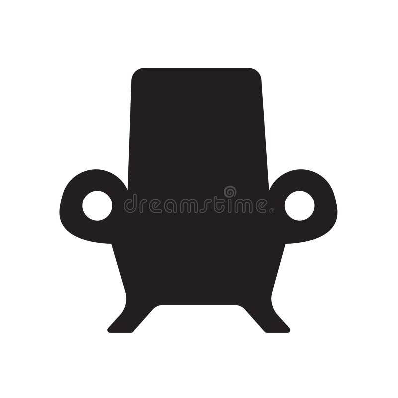 icono de lujo de la butaca Concepto de lujo de moda del logotipo de la butaca en whi libre illustration icono de lujo de la butaca Concepto de lujo de moda del logotipo de la butaca en whi libre illustration