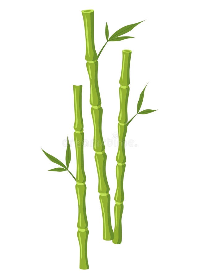 Icono de masaje o salón de belleza. brotes de bambú. tratamientos spa o tratamiento natural. cosmético o baño natural ilustración del vector