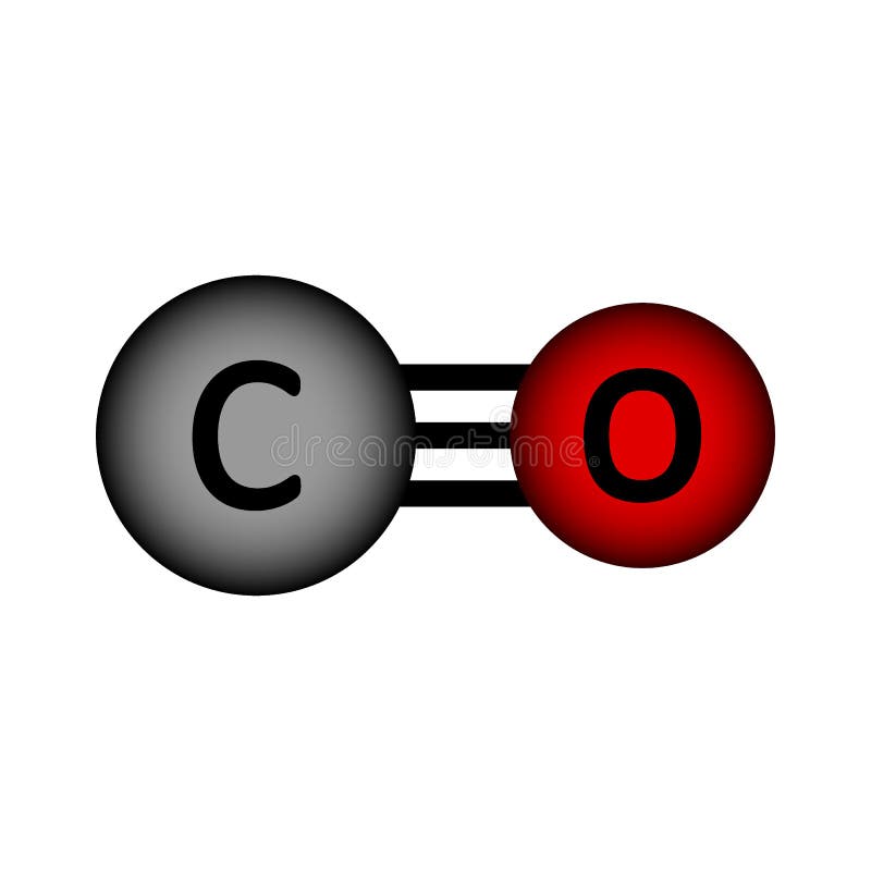 Icono De Molécula De Monóxido De Carbono Stock de ilustración - Ilustración  de forma, icono: 168686842