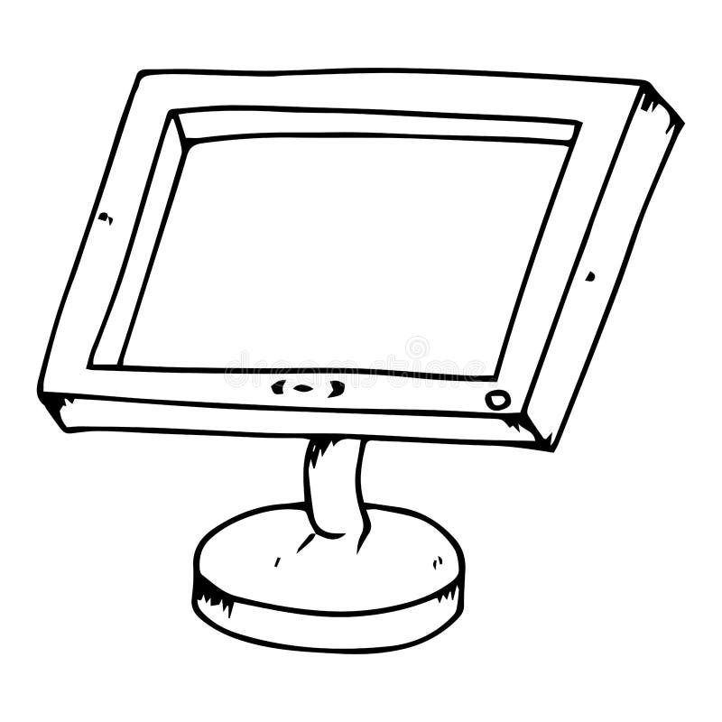 Icono De Monitor Ilustración Vectorial De Un Monitor Monitor De Computadora  Dibujado a Mano Monitor LCD Stock de ilustración - Ilustración de mano,  objeto: 161118099