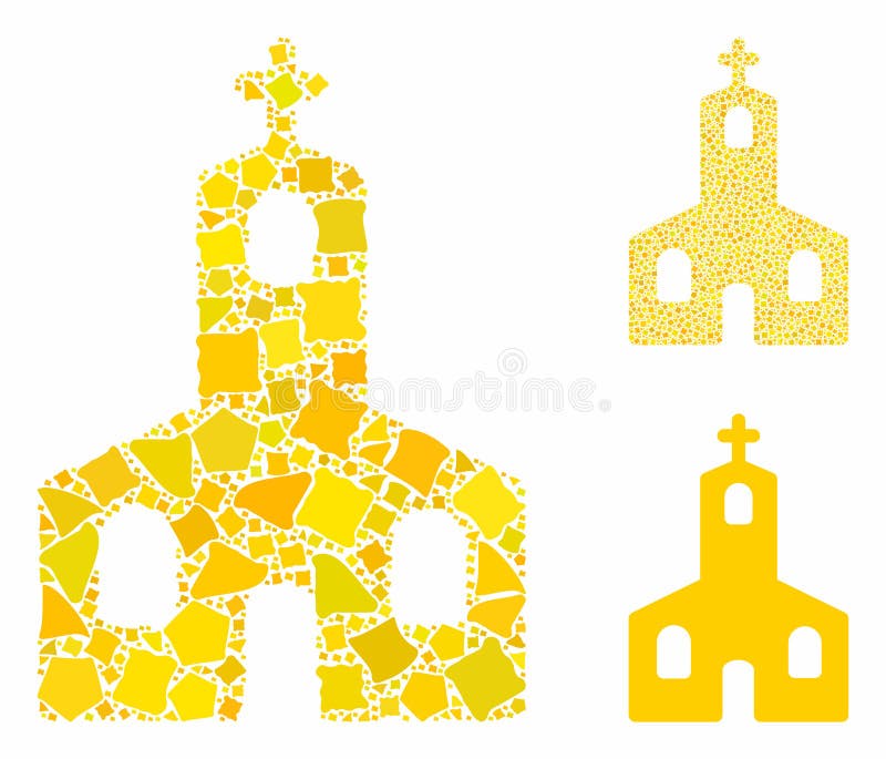 Icono De Mosaico De La Iglesia Cristiana En Elementos Manipulados Stock de  ilustración - Ilustración de santo, elemento: 163240295