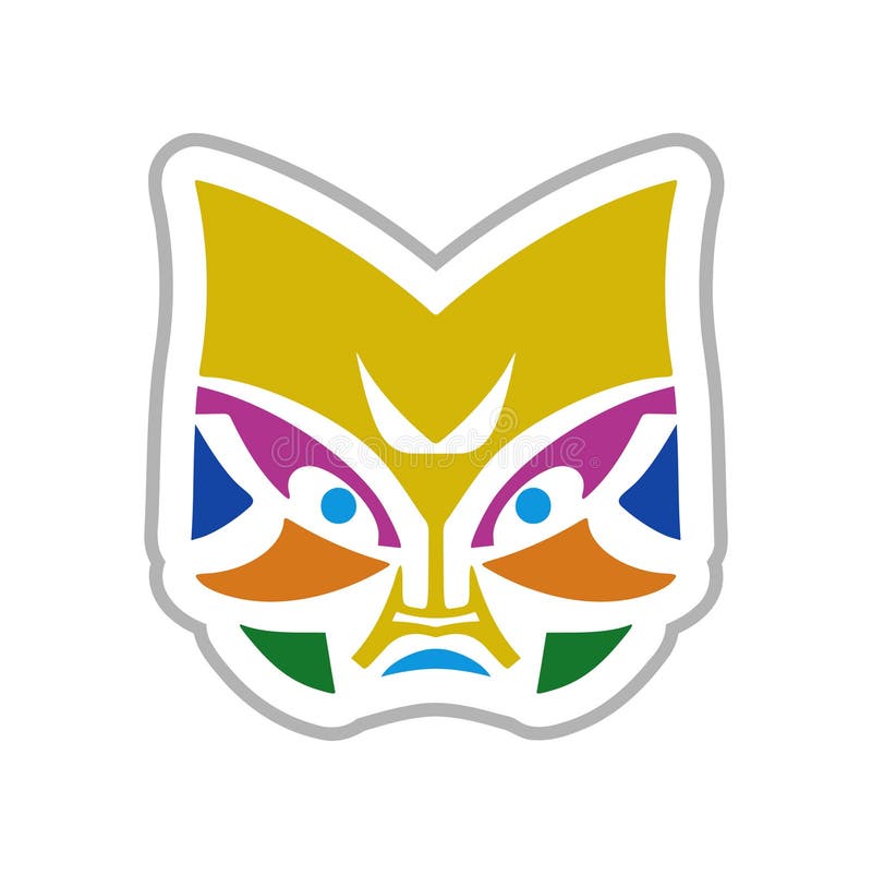 Icono de máscara de color ilustración del vector