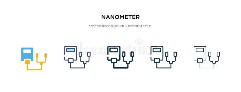 Nanometer icon in different style vector illustration. two colored and black nanometer vector icons designed in filled, outline, line and stroke style can be used for web, mobile, ui. Nanometer icon in different style vector illustration. two colored and black nanometer vector icons designed in filled, outline, line and stroke style can be used for web, mobile, ui