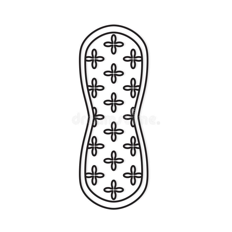 Icono de panty liner ilustración del vector. Ilustración de icono