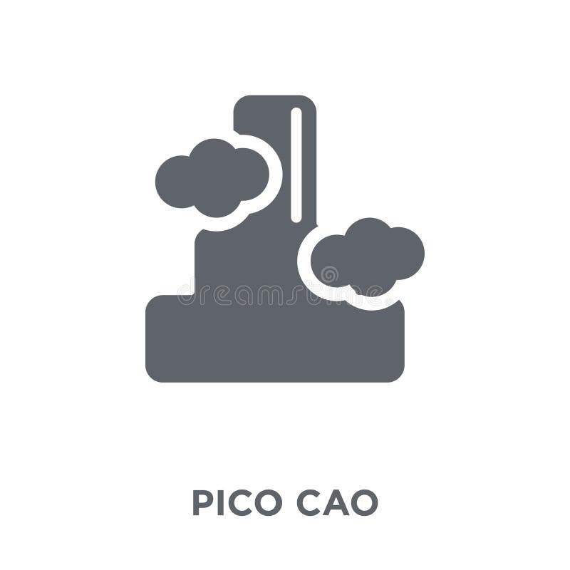 Icono de Pico cao de la colección de los símbolos de África ilustración del vector Icono de Pico cao de la colección de los símbolos de África ilustración del vector