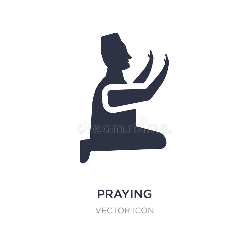 icono de rogación en el fondo blanco Ejemplo simple del elemento del concepto de la caridad libre illustration icono de rogación en el fondo blanco Ejemplo simple del elemento del concepto de la caridad libre illustration