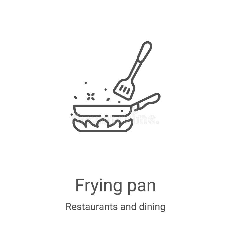 icono de sartén vectorial de los restaurantes y la colección de restaurantes Ilustración vectorial de icono de contorno de plano stock de ilustración icono de sartén vectorial de los restaurantes y la colección de restaurantes Ilustración vectorial de icono de contorno de plano stock de ilustración