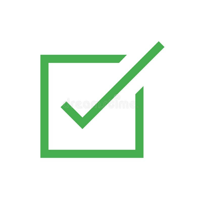 Icono de selección de casilla de verificación libre illustration