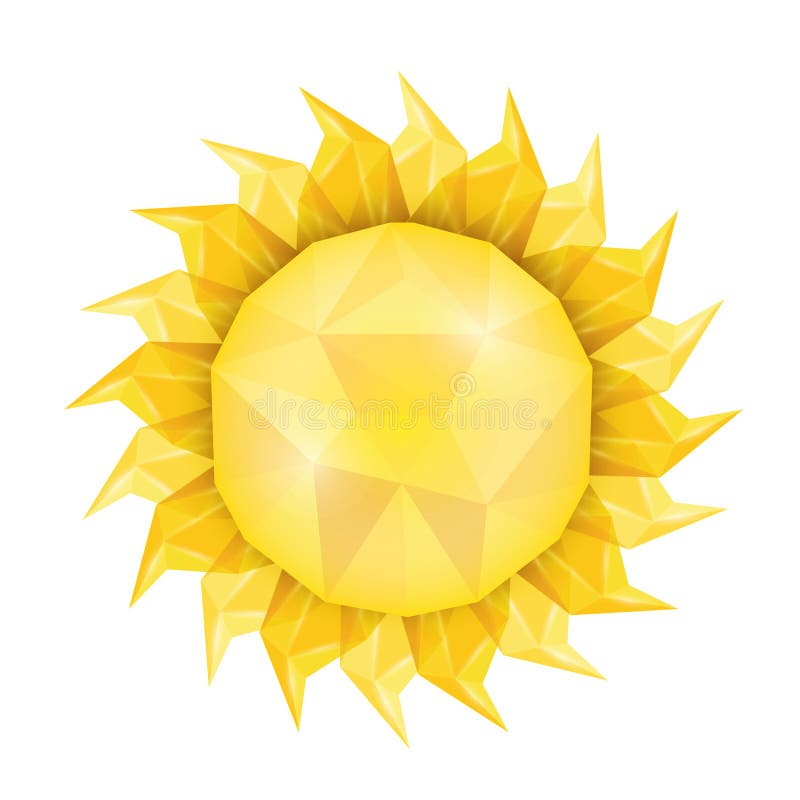 Icono de Sun Ilustración del vector stock de ilustración Icono de Sun Ilustración del vector stock de ilustración
